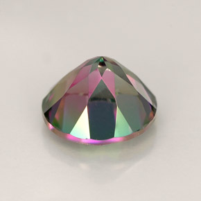 Topazio mistico naturale multicolore da 2,53 ct, taglio rotondo, VVS-VS