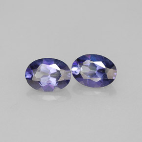 Gemme di topazio mistico viola naturale da  ct, taglio ovale, VVS-VS