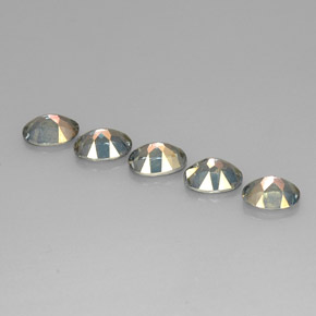 Gemme di Topazio mistico Blu naturale da  ct, Taglio ovale, VVS-VS