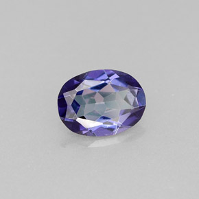 Topazio mistico viola naturale da 0,68 ct, taglio ovale, VVS-VS