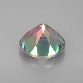 Topazio mistico arcobaleno premium naturale da 4,42 ct, taglio rotondo, VVS-VS