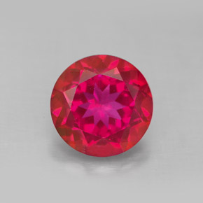 Topazio mistico naturale rosso da 4,51 ct, taglio rotondo, VS
