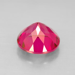 Topazio mistico naturale rosso da 4,69 ct, taglio rotondo, VS