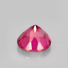 Topazio mistico naturale rosso da 4,76 ct, taglio rotondo, VS