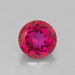 Topazio mistico naturale rosso da 4,50 ct, taglio rotondo, VS
