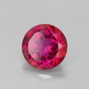 Topazio mistico naturale rosso da 4,50 ct, taglio rotondo, VS