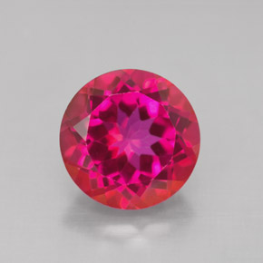 Topazio mistico naturale rosso da 4,60 ct, taglio rotondo, VS