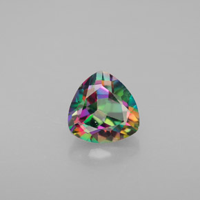 Topazio mistico naturale multicolore da 1,51 ct, trillion, VVS-VS