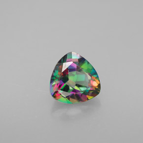 Topazio mistico naturale multicolore da 1,51 ct, trillion, VVS-VS