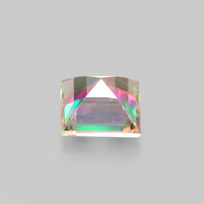 Topazio mistico naturale multicolore da 2,12 ct, quadrato, VS