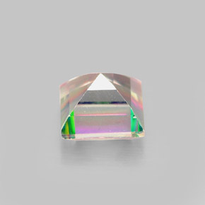 Topazio mistico naturale multicolore da 2,32 ct, quadrato, VS