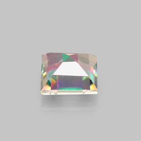 Topazio mistico naturale multicolore da 2,13 ct, quadrato, VS