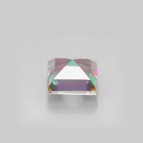 Topazio mistico naturale multicolore da 2,18 ct, quadrato, VS