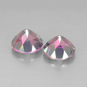 Gemme di Topazio mistico Arcobaleno superiore naturale da  ct, Taglio rotondo, VVS-VS