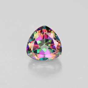 Topazio mistico naturale multicolore da 1,63 ct, trillion, VS