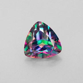 Topazio mistico naturale multicolore da 2,06 ct, trillion, VS
