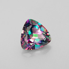 Topazio mistico naturale multicolore da 2,06 ct, trillion, VS