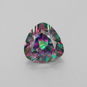 Topazio mistico naturale multicolore da 2,32 ct, trillion, VS