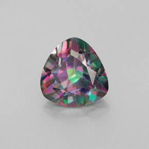 Topazio mistico naturale multicolore da 2,32 ct, trillion, VS