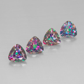 Topazio mistico naturale multicolore da  ct, trillion, VVS-VS
