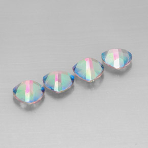 Topazio mistico naturale multicolore da  ct, trillion, VVS-VS