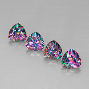 Topazio mistico naturale multicolore da  ct, trillion, VVS-VS