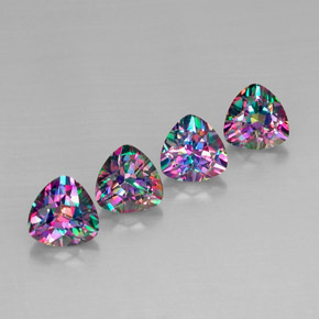 Topazio mistico naturale multicolore da  ct, trillion, VVS-VS