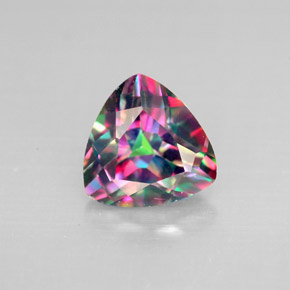 Topazio mistico naturale multicolore da 2,19 ct, trillion, VS