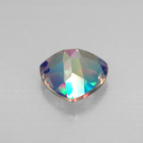 Topazio mistico naturale multicolore da 2,19 ct, trillion, VS