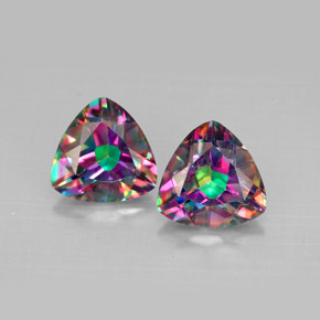 Topazio mistico naturale multicolore da  ct, trillion, VVS-VS