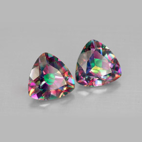 Topazio mistico naturale multicolore da  ct, trillion, VVS-VS