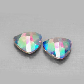 Topazio mistico naturale multicolore da  ct, trillion, VVS-VS