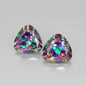 Topazio mistico naturale multicolore da  ct, trillion, VVS-VS