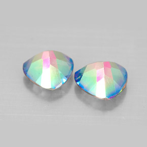 Topazio mistico naturale multicolore da  ct, trillion, VVS-VS