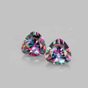 Topazio mistico naturale multicolore da  ct, trillion, VVS-VS
