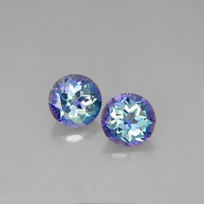 Gemme di Topazio mistico Arcobaleno superiore naturale da  ct, Taglio rotondo, VVS-VS