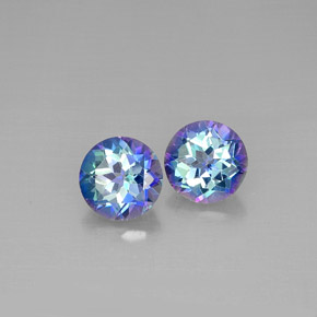 Gemme di Topazio mistico Arcobaleno superiore naturale da  ct, Taglio rotondo, VVS-VS