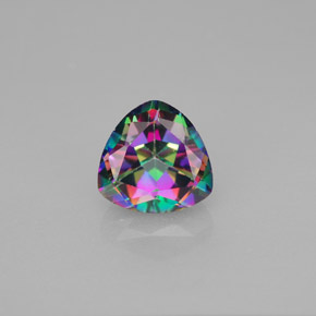 Topazio mistico Arcobaleno superiore naturale da 1.71 ct, Taglio trillion, VVS