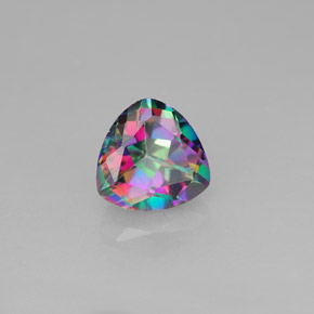 Topazio mistico Arcobaleno superiore naturale da 1.71 ct, Taglio trillion, VVS