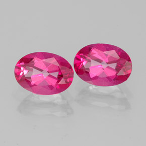 Gemme di topazio mistico arancione lampone naturale da  ct, taglio ovale, VVS