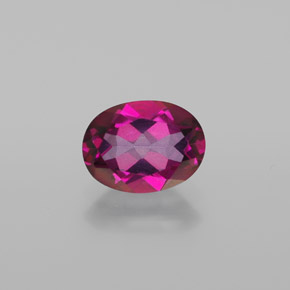 Topazio mistico Rosa violaceo naturale da 1.47 ct, Taglio ovale, VVS-VS