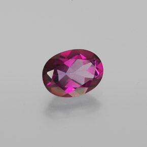 Topazio mistico Rosa violaceo naturale da 1.47 ct, Taglio ovale, VVS-VS