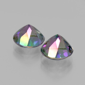 Gemme di Topazio mistico Arcobaleno naturale da  ct, Taglio rotondo, VVS-VS