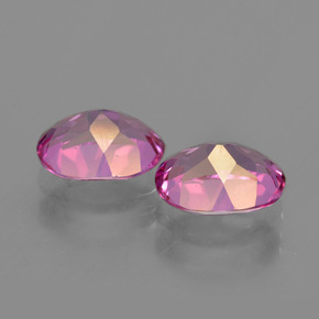 Gemme di Topazio mistico Rosa violaceo naturale da  ct, Taglio ovale, VS