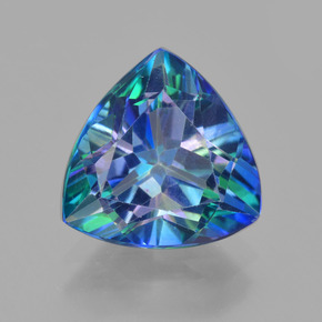 Topazio mistico Multicolore naturale da 4.74 ct, Taglio trillion, VVS-VS