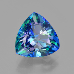 Topazio mistico Multicolore naturale da 4.74 ct, Taglio trillion, VVS-VS
