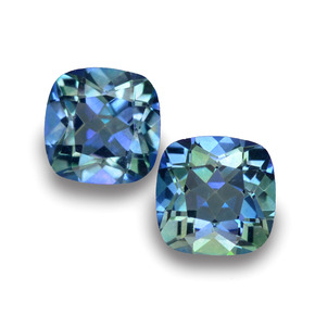Gemme di topazio mistico multicolore naturale da  ct, taglio a cuscino, VVS-VS