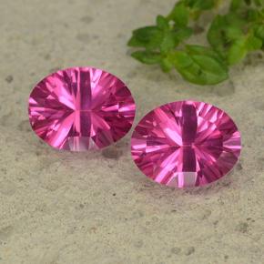 Gemme di Topazio mistico Rosa scuro naturale da 4.41 ct, Taglio ovale, VS