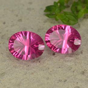 Gemme di Topazio mistico Rosa scuro naturale da 4.41 ct, Taglio ovale, VS