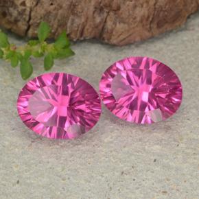 Topazio mistico naturale rosa da 4,72 ct, taglio ovale, VVS-VS